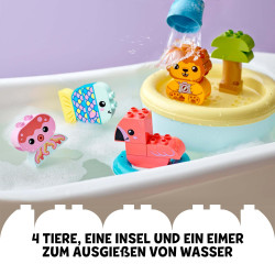 LEGO® DUPLO 10966 Badewannenspaß: Schwimmende Tierinsel