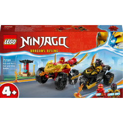 LEGO® NINJAGO 71789 Verfolgungsjagd mit Kais Flitzer und Ras‘ Motorrad