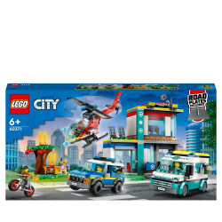 LEGO City 60371 Hauptquartier der Rettungsfahrzeuge