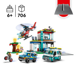 LEGO City 60371 Hauptquartier der Rettungsfahrzeuge