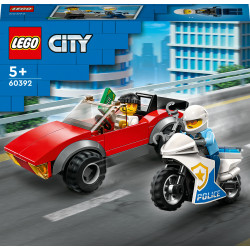 LEGO City 60392 Verfolgungsjagd mit dem Polizeimotorrad