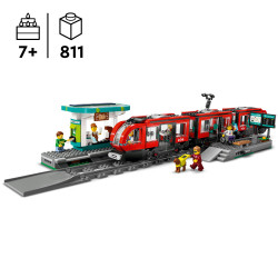 LEGO® City 60423 Straßenbahn mit Haltestelle