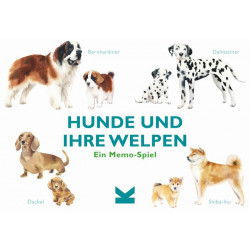 Hunde und ihre Welpen Ein Memo Spiel