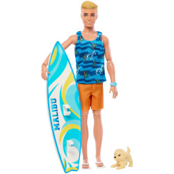 Barbie Ken Surf  Doll   Accy