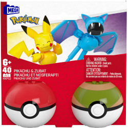 MEGA Pokémon POKÉ BALL COLL. (COLL. OF 3)   PIKACHU AND ZUBAT (OS)