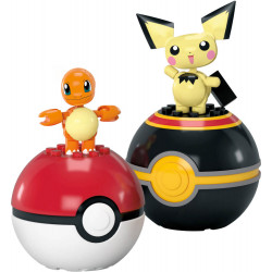 MEGA Pokémon POKÉ BALL COLL. (COLL. OF 3)   CHARMANDER AND PICHU (OS)