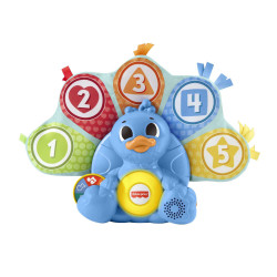 Mattel HNN81 Fisher Price BlinkiLinkis Zahlen & Farben Pfau (D)