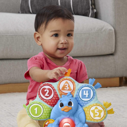 Mattel HNN81 Fisher Price BlinkiLinkis Zahlen & Farben Pfau (D)