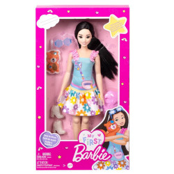 Mattel HLL22 My First Barbie Core Doll Black Hair with Fox