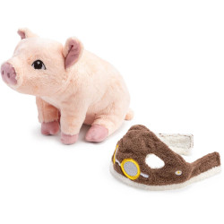 Vielleicht Plüschschwein von Kobi Yamada, Plüschschwein mit Fliegerbrille