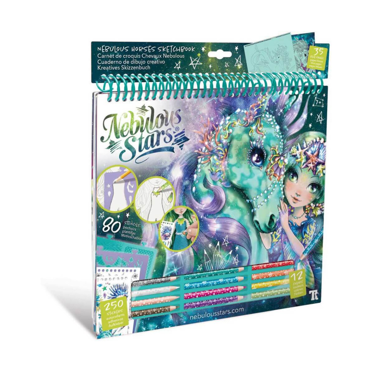 Nebulous Stars Kreatives Skizzenbuch Fantasiepferde Wasser