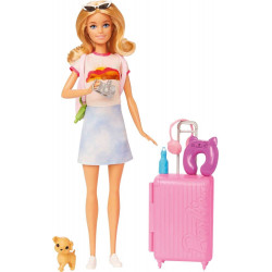 Mattel HJY18 Refreshed Travel Barbie