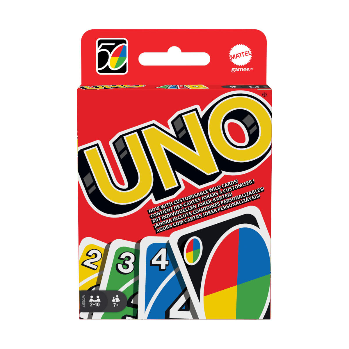 Mattel W2087 UNO (Kartenspiel), 2 10 Spieler, ca. 30 60 min, ab 7 Jahre