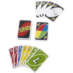 Mattel W2087 UNO (Kartenspiel), 2 10 Spieler, ca. 30 60 min, ab 7 Jahre