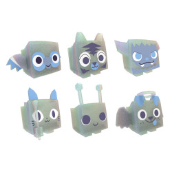 PET SIMULATOR 39244   CORE MINIFIGUR 4ER PACK WAVE 2, sortiert