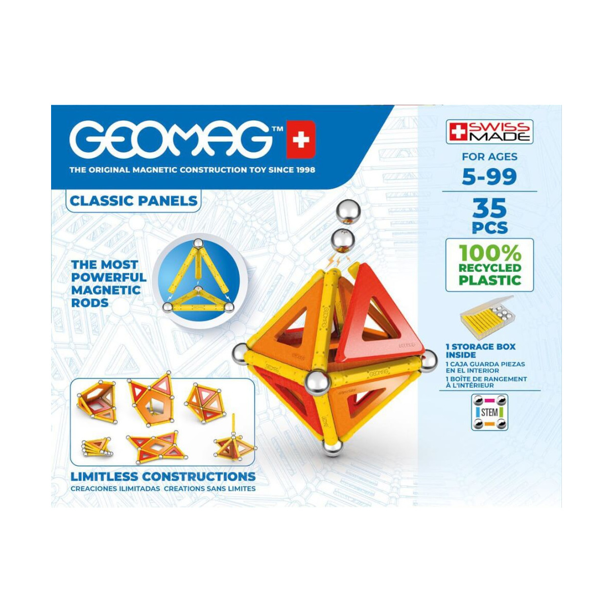 GEOMAG CLASSIC PANELS GREEN Line 35 Teile