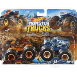 Mattel FYJ64 Hot Wheels Monster Trucks 1:64 Die Cast 2er Pack, sortiert