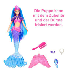 Mattel HHG52 Barbie   Mermaid Power     Barbie Malibu Meerjungfrau