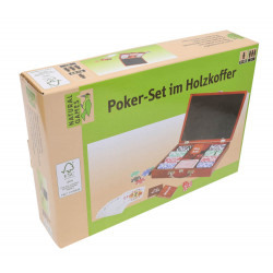 NG Pokerset in Holzkoffer mit 200 Chips