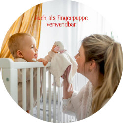 thumb-alternative:Schnuffeltuch Gans, rosa   BabyGlück