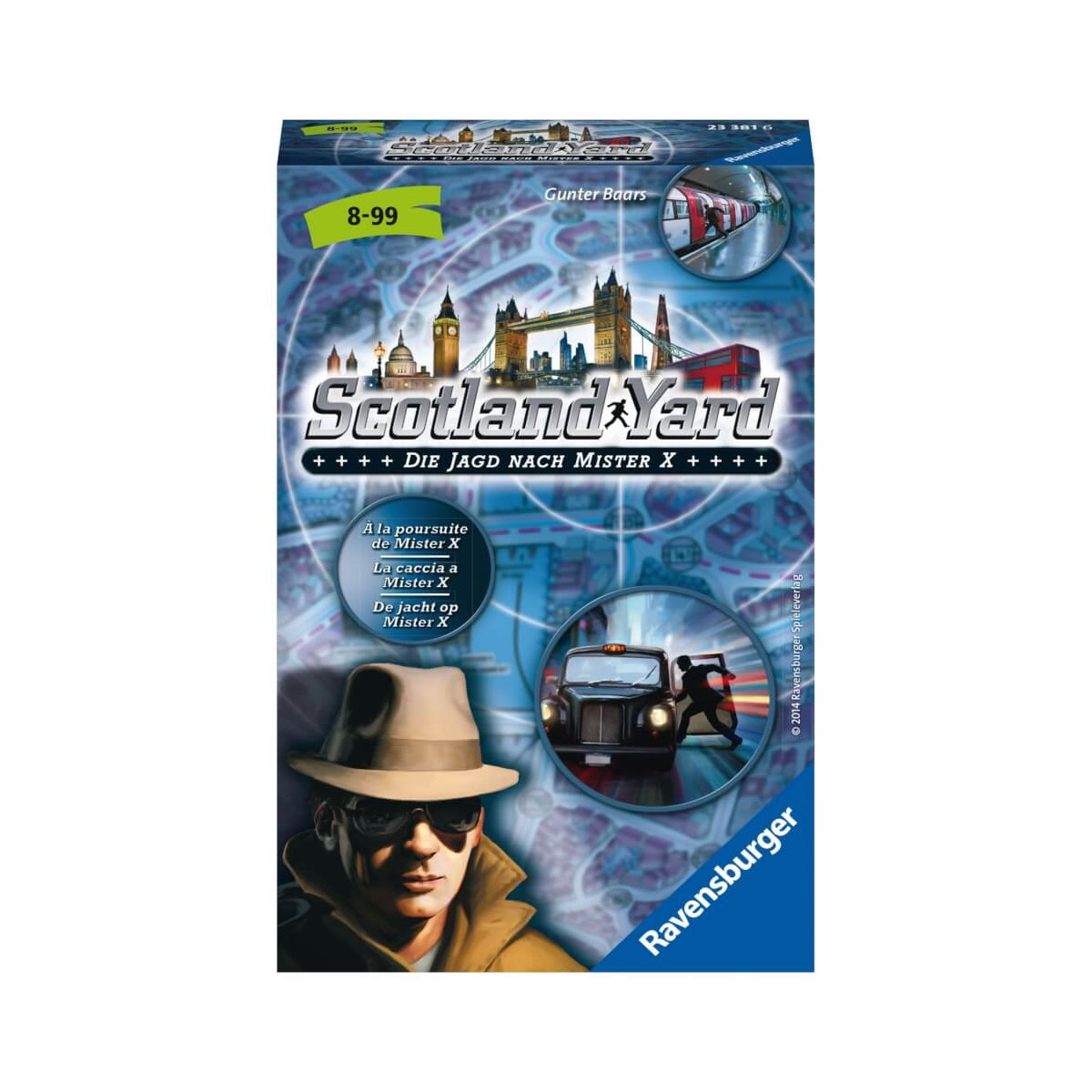 Scotland Yard Brettspiel: Stadtplan, Detektiv, Auto, Sehenswürdigkeiten; ab 8 Jahren; Ravensburger.