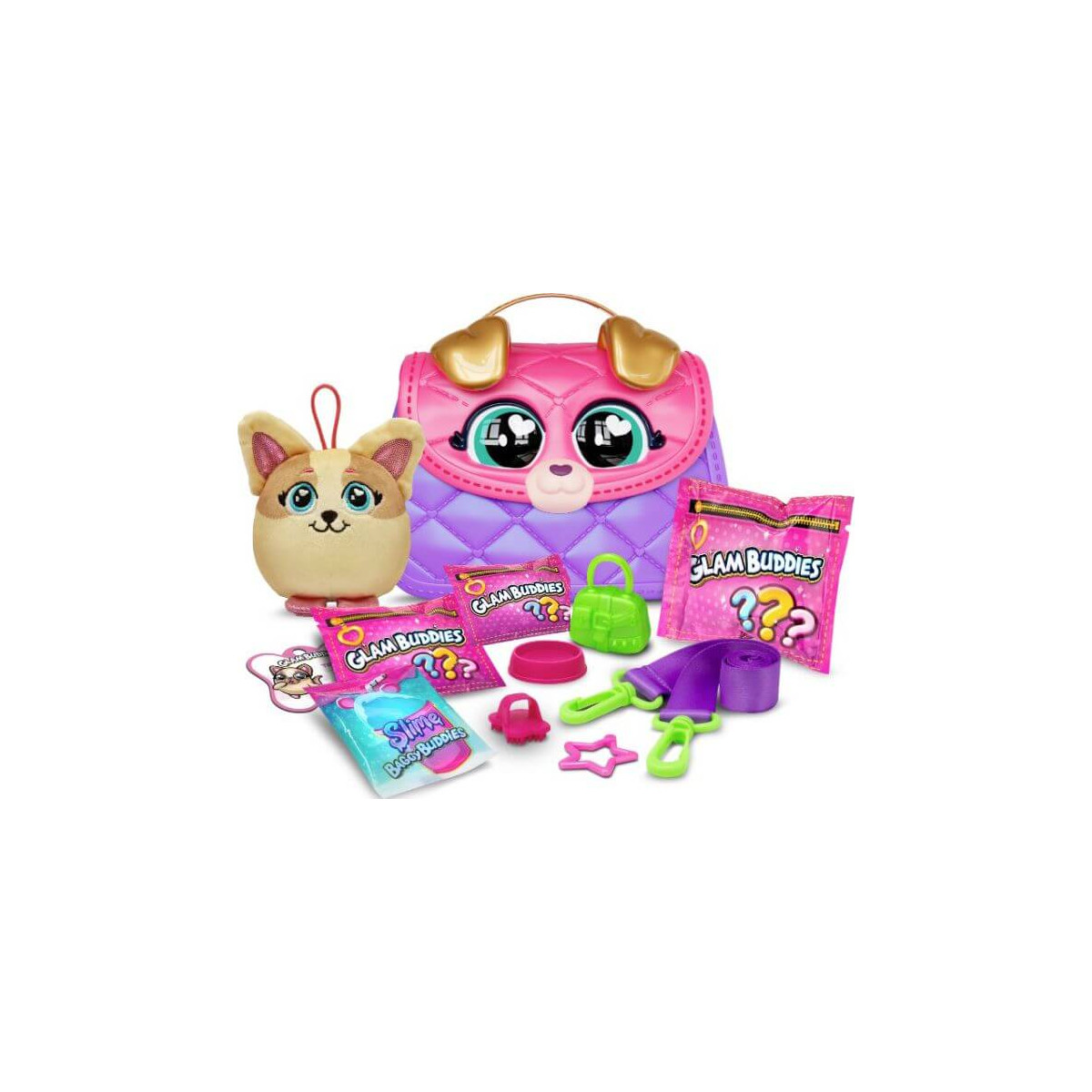 Glam Buddies Surprise Tasche mit Plüsch und Zubehör, sortiert