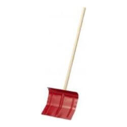 Kinder Metall Schneeräumer, rot, Stiel 80 cm