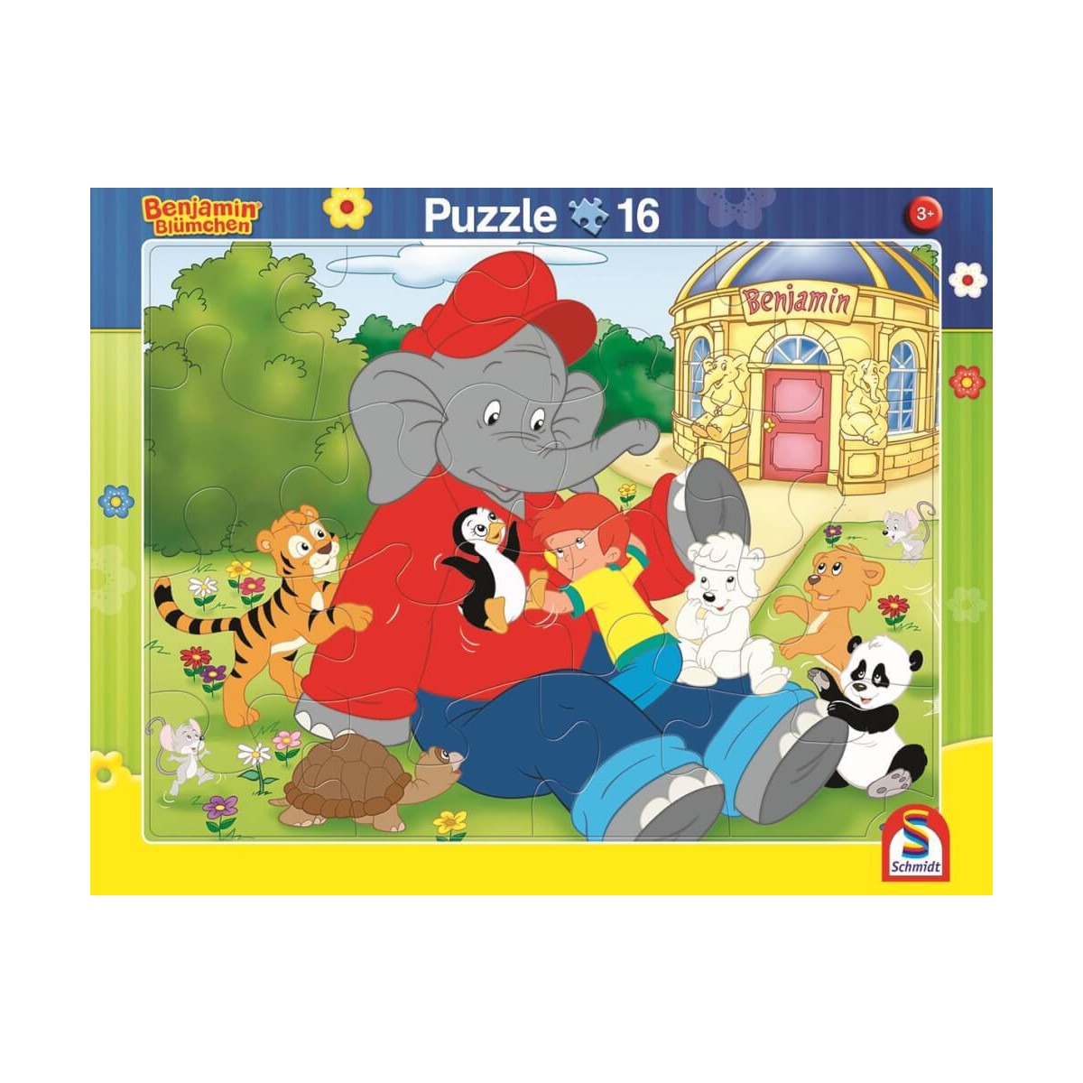 2er Set Rahmenpuzzles Benjamin Blümchen 16 Teile 24 Teile