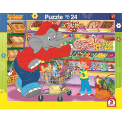 2er Set Rahmenpuzzles Benjamin Blümchen 16 Teile 24 Teile