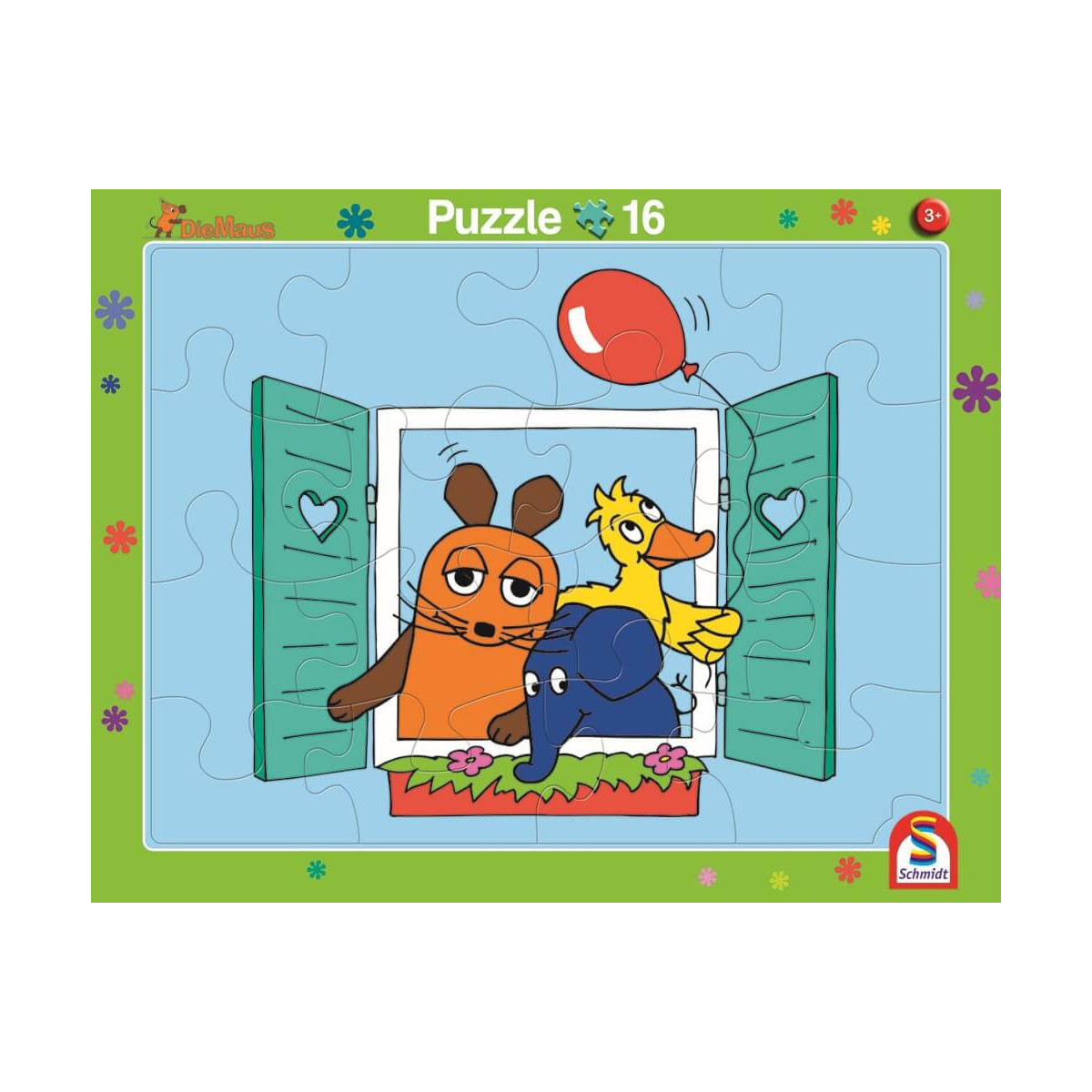 2er Set Rahmenpuzzles Die Maus 16 Teile 24 Teile