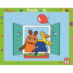 2er Set Rahmenpuzzles Die Maus 16 Teile 24 Teile