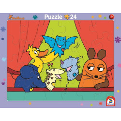 2er Set Rahmenpuzzles Die Maus 16 Teile 24 Teile