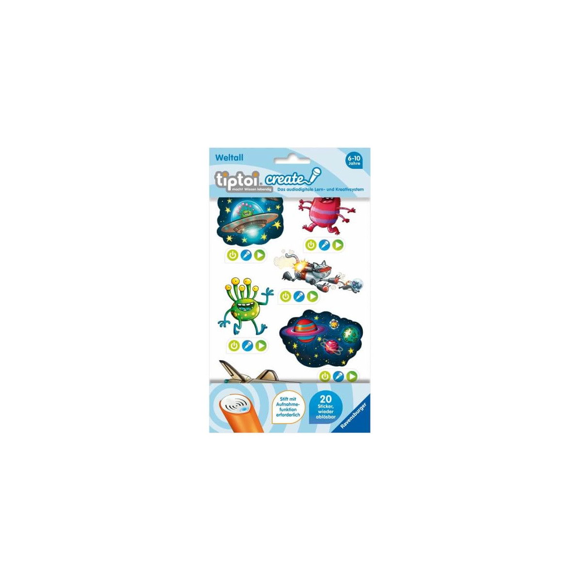 Ravensburger 009107 tiptoi® CREATE Sticker Weltall