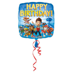 Standard Paw Patrol Happy Birthday Folienballon S60 verpackt 43 cm