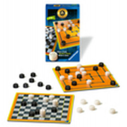 Ravensburger 20545 Classic Compact: Mühle und Dame Mitbringspiele Mitbringspiele