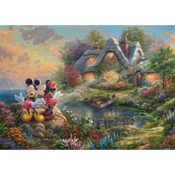 Schmidt Spiele Puzzle: Disney, Sweethearts Mickey & Minnie 1000 Teile