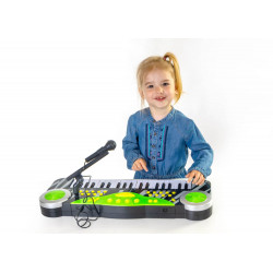 Boogie Bee Elektronisches Keyboard mit Mikrofon, Länge 68 cm