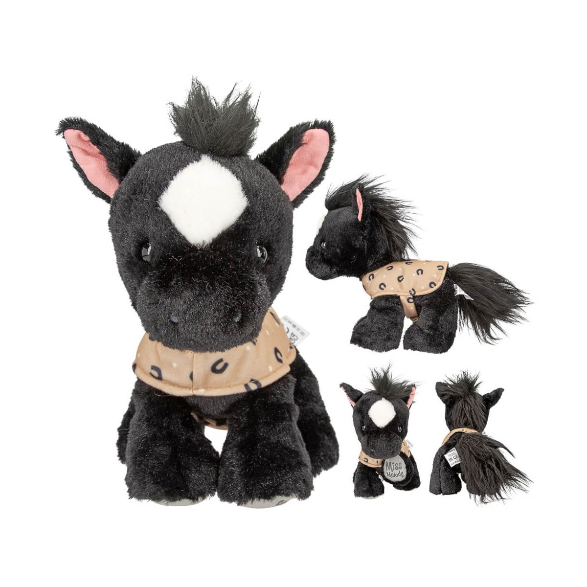 Miss Melody Plüschpferd Black Angel 20 cm