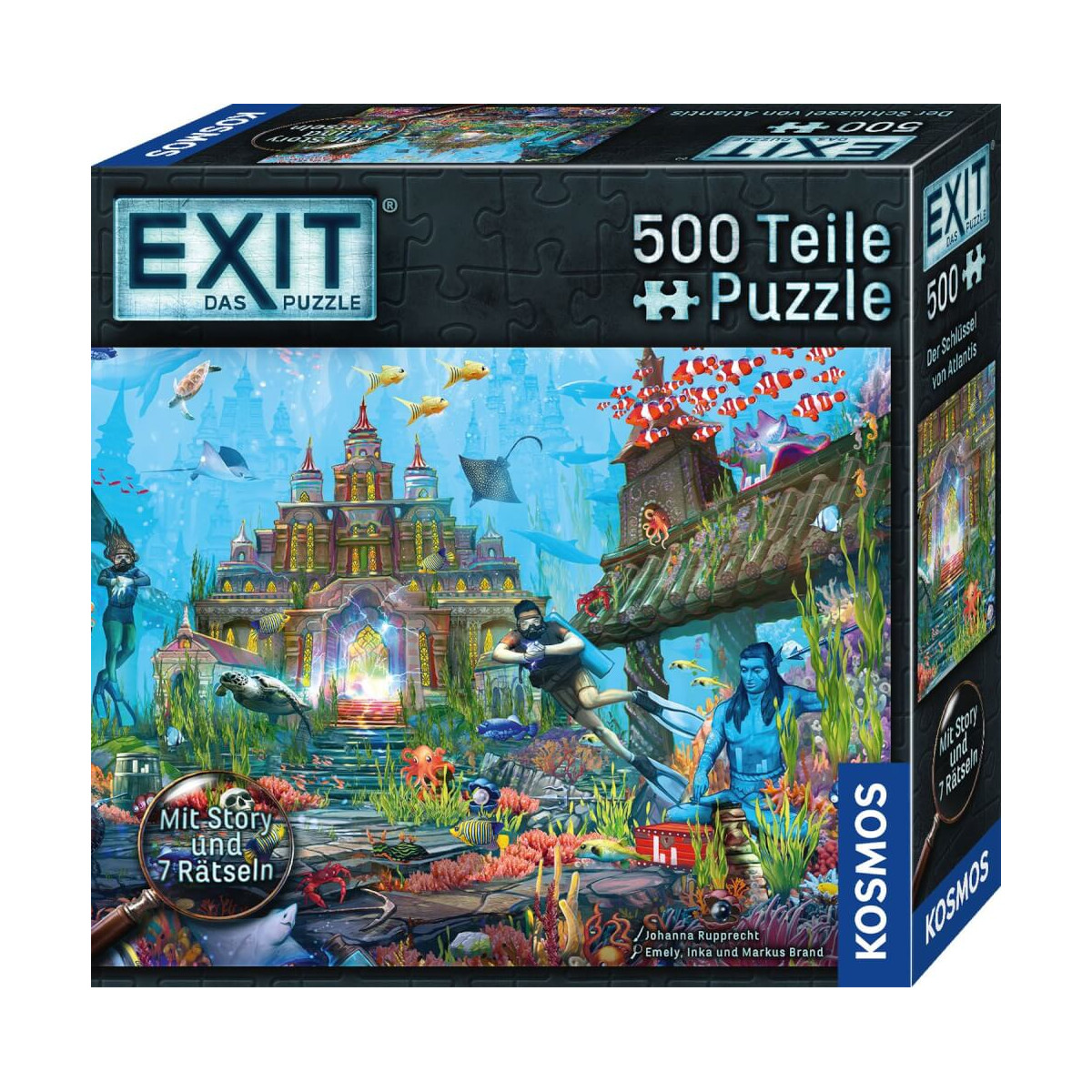 EXIT Das Puzzle mit 500 Teilen zeigt eine Unterwasser-Fantasieszene und ist von der Marke KOSMOS.