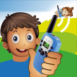 X4 TECH Walkie Talkie 2er Set blau