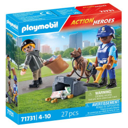 PLAYMOBIL 71731 Spurensuche mit Hund