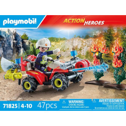 thumb-alternative:PLAYMOBIL 71825 Feuerwehr Quad löscht Heckenbrand
