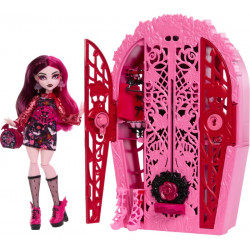 Monster High Skulltimate Secrets Garden Mysteries Spielset, Draculaura Puppe mit mehr als 19 Überras