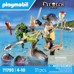 thumb-alternative:PLAYMOBIL 71795 Pirat mit Balliste