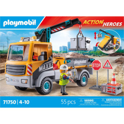 thumb-alternative:PLAYMOBIL 71750 Baustellen LKW mit Kran