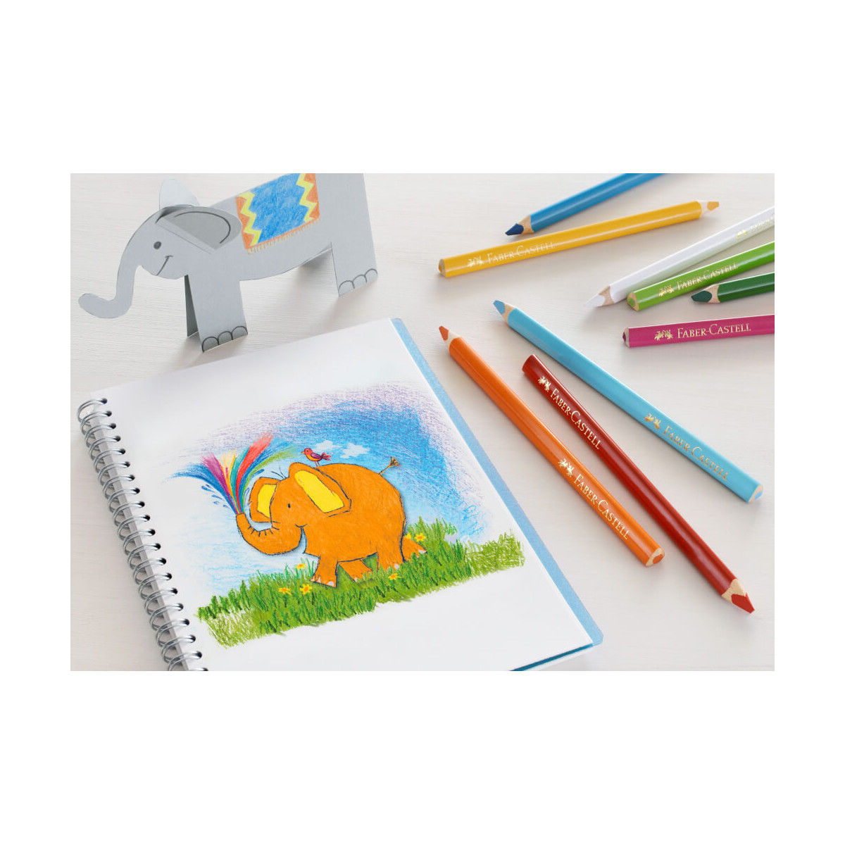 Faber Castell Buntst. dreikant Jumbo 5.4mm 12er Karton Faber Castell