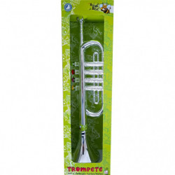 Boogie Bee Trompete silber, 4 Tasten, 38 cm
