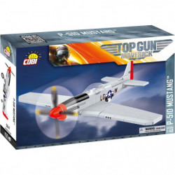 Verpackung des COBI Top Gun Maverick P-51D Mustang Modellflugzeug-Bausatzes.