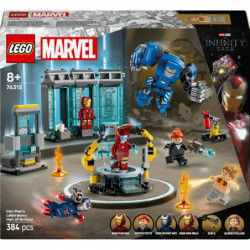 LEGO® Marvel Super Heroes™ 76315 Iron Mans Labor: Halle der Rüstungen