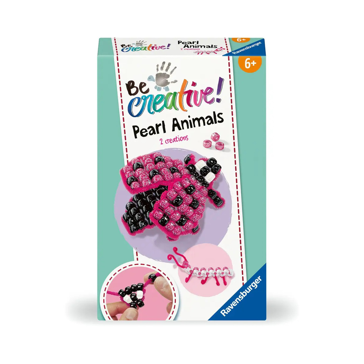 Ravensburger BeCreative 25539 Perlentier Marienkäfer, DIY für Kinder ab 4 Jahren